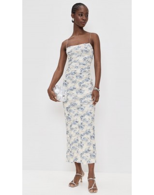 Women's Twill Porcelain Rose Vest Dress