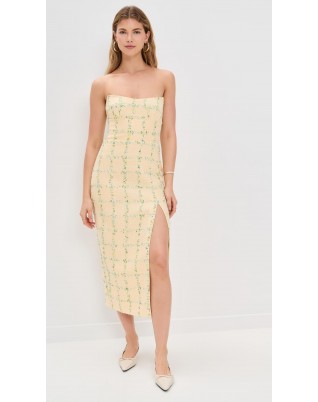 Women's Yellow Midi Dress